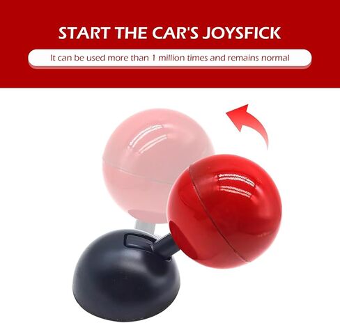 One Button Start Button Joystick, Creative Game Console Joystick Decorative Ignition Start-stop Switch Protector, Personalized Tuning Accessory, Universal Fit for Most Cars (Red) in Saudi Arabia
