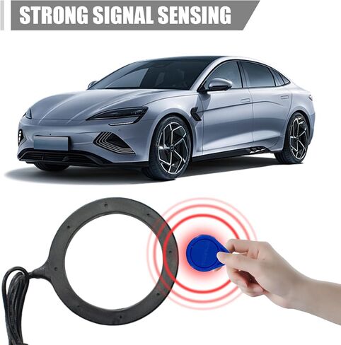 Car Smart Push Engine Start Button Kit & Keyless Entry Starter System, Universal Anti-Thief Car Ignition Switch, Upgrade Key Start to Push Ignition Kit for Most 12V Cars in Saudi Arabia