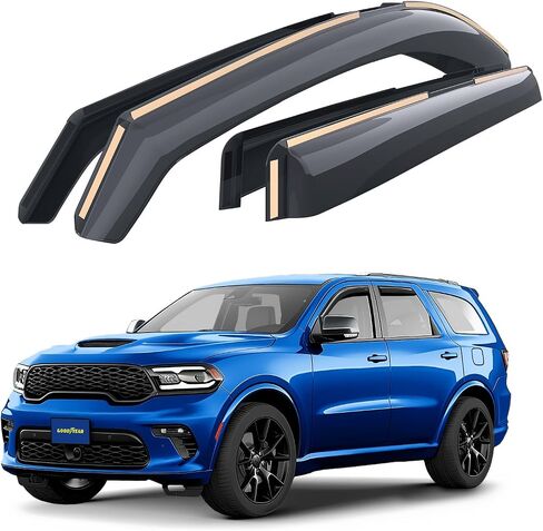 Goodyear Shatterproof Inflectors في Dodge Durango 2011-2025 ، حراس المطر ، أقنعة النوافذ للسيارات ، منحرف التنفيس ، إكسسوارات السيارات ، 4 أجهزة كمبيوتر-GY008116 in Saudi Arabia