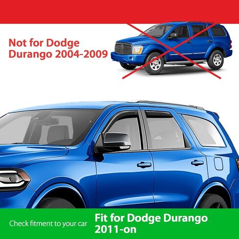Goodyear Shatterproof Inflectors في Dodge Durango 2011-2025 ، حراس المطر ، أقنعة النوافذ للسيارات ، منحرف التنفيس ، إكسسوارات السيارات ، 4 أجهزة كمبيوتر-GY008116 in Saudi Arabia