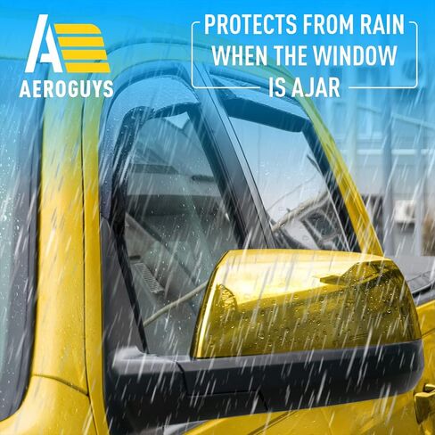 Extra Durable Window Deflectors in-Channel Window Visors Rain Guards Fit for Dodge Charger 2011-2023, Sun Visors, Wind Vent for Shades, Exterior Car Accessories - 4pcs. AG0716 in Saudi Arabia