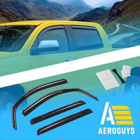 Extra Durable Window Deflectors in-Channel Window Visors Rain Guards Fit for Dodge Charger 2011-2023, Sun Visors, Wind Vent for Shades, Exterior Car Accessories - 4pcs. AG0716 in Saudi Arabia