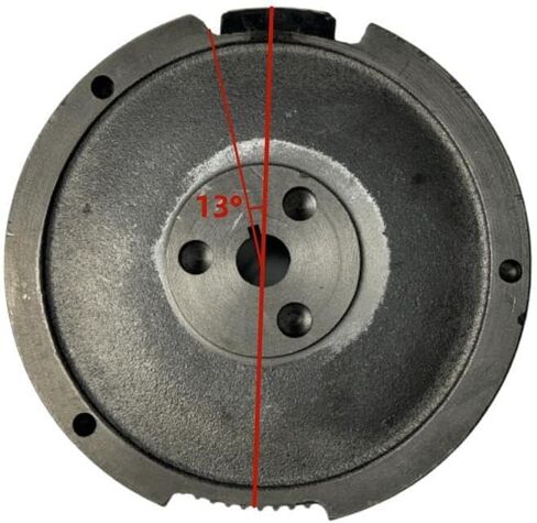 Flywheel with Gear and Magneto for Electric Start Upgrade - Compatible with Predator 301cc 8HP Recoil Start Engine & 6500-Watt 301cc 8HP Gas Generator in Kuwait