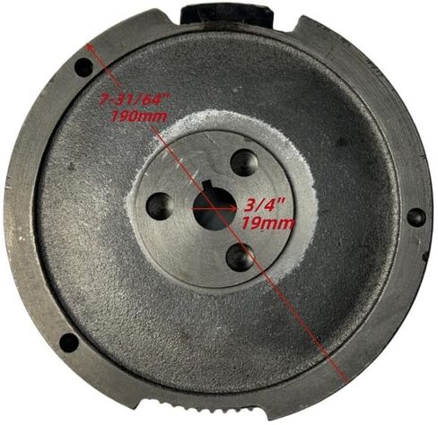 Flywheel with Gear and Magneto for Electric Start Upgrade - Compatible with Predator 301cc 8HP Recoil Start Engine & 6500-Watt 301cc 8HP Gas Generator in Kuwait