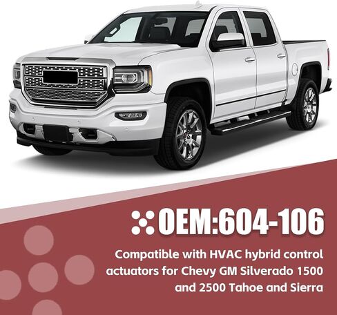 محرك باب مزيج HVAC ، بديل لـ Chevy ، GM Silverado1500 & 2500 ، Tahoe ، Sierra ، يحل محل 604-106 52402588 89018365 Air Vent in Saudi Arabia
