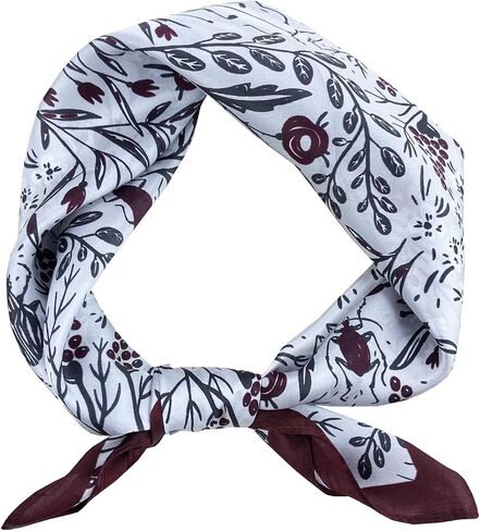 100 ٪ Mulberry Silk Scarf 21 "x21" خفيفة الوزن رقمي رقمي صغير مربع للنساء ، Bandana Neckerchief Fashion in Kuwait