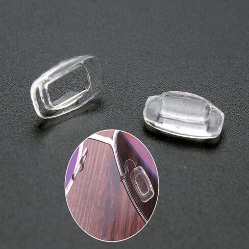 Anti-Slip Push-in Glasses Nose Pad, Soft Silicone Eyeglasses Push-in Nose Pieces Pad for Glasses (2Pairs) in Saudi Arabia