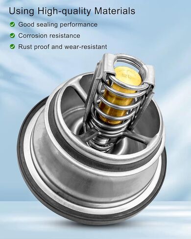 Thermostat Kit Replace 21613426 21412639 21237213 Fit for Volvo VNL VN D13 Truck 2011-2022, 82℃ 180℉ Engine Coolant Thermostat with O-Ring Seal in Saudi Arabia