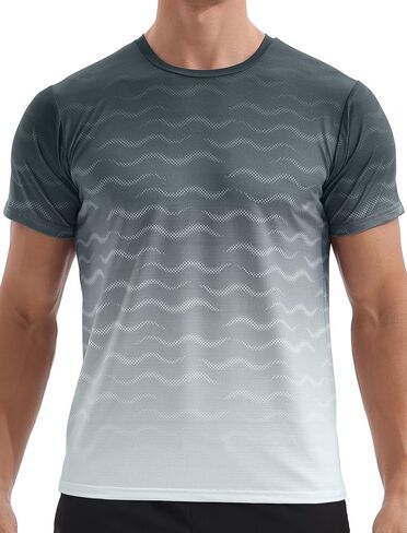 APTRO Men's Athletic T-Shirts Quick Dry Running Workout Shirts Short Sleeve Activewear Crew Neck Gym Tee Tops in Saudi Arabia