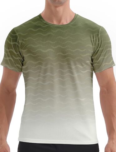 APTRO Men's Athletic T-Shirts Quick Dry Running Workout Shirts Short Sleeve Activewear Crew Neck Gym Tee Tops in Saudi Arabia
