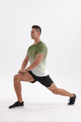 APTRO Men's Athletic T-Shirts Quick Dry Running Workout Shirts Short Sleeve Activewear Crew Neck Gym Tee Tops in Saudi Arabia