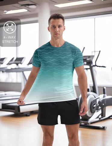 APTRO Men's Athletic T-Shirts Quick Dry Running Workout Shirts Short Sleeve Activewear Crew Neck Gym Tee Tops in Saudi Arabia