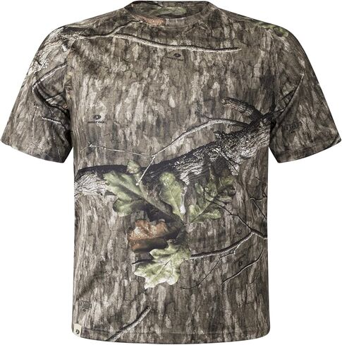 Mossy Oak Camo Mens Hunting Shirt Short Sleeve Stretch in Saudi Arabia