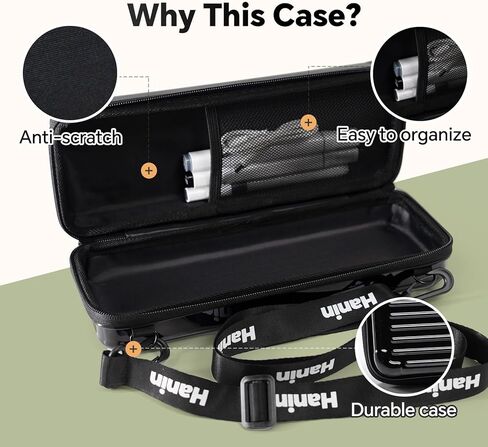 حالة حمل محمولة متوافقة مع طابعة حرارية محمولة Pro Pro ، حالة تخزين للطابعة والملحقات الحرارية (الحالة فقط) ، الأسود in Kuwait