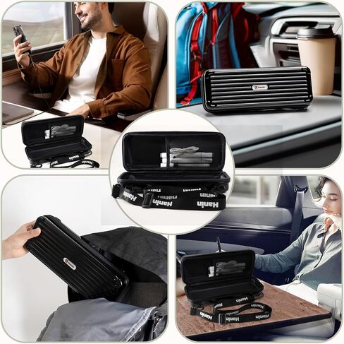 حالة حمل محمولة متوافقة مع طابعة حرارية محمولة Pro Pro ، حالة تخزين للطابعة والملحقات الحرارية (الحالة فقط) ، الأسود in Kuwait