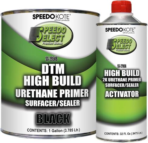 Speedokote Automotive High Build 2K Urethane Primer/Sealer BLACK Gallon Kit, SS-2950B/2790A in Saudi Arabia