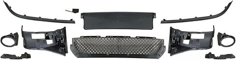 E46 M3 Bumper Kit - Front Bumper Cover Grille Kit Compatible with 1999-2003 B-MW E46 M3 4dr 2dr SEDAN 51118195284 in Saudi Arabia