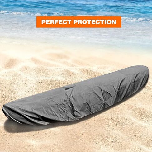 أغطية قوارب الكاياك المقاومة للماء من ريدكامب، أغطية زورق للحماية من الأشعة فوق البنفسجية ضد الغبار وإكسسوارات الكاياك للتخزين الداخلي والخارجي، مناسبة لـ 3.1-3.5 م/10.2-11.5 قدم، مموهة in Kuwait