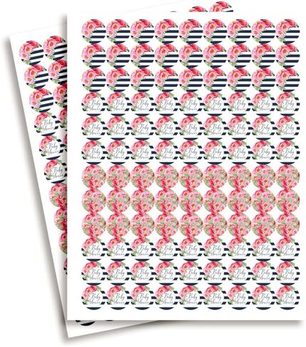 Watercolor Sunflower & Peony Floral with Pumpkins Fall Baby Shower Kiss Sticker Labels, 300 0.75" Circle Stickers for Chocolate Kisses Amanda Creation, Great for Favors, Treats, Envelopes & Bags in Saudi Arabia
