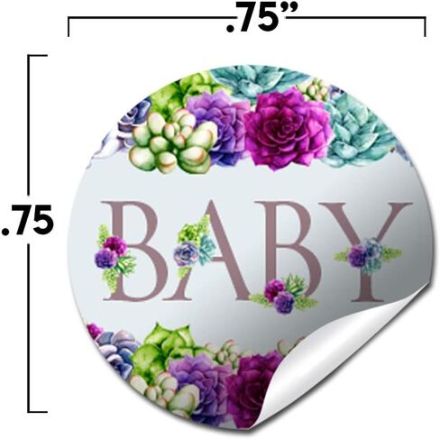 Watercolor Sunflower & Peony Floral with Pumpkins Fall Baby Shower Kiss Sticker Labels, 300 0.75" Circle Stickers for Chocolate Kisses Amanda Creation, Great for Favors, Treats, Envelopes & Bags in Saudi Arabia