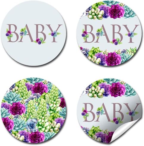 Watercolor Sunflower & Peony Floral with Pumpkins Fall Baby Shower Kiss Sticker Labels, 300 0.75" Circle Stickers for Chocolate Kisses Amanda Creation, Great for Favors, Treats, Envelopes & Bags in Saudi Arabia