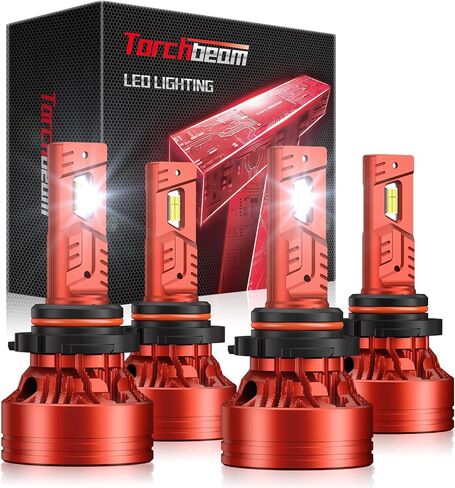 Torchbeam 9005 9006 LED Fog Light Bulbs, Super Bright 9005/HB3 9006/HB4 Light, 6500K 130W 120000LM 900% Brighter HB3 Light Bulbs For UTV ATV Offroad Vehicles in Saudi Arabia