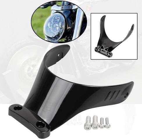 Black Aluminium Front Headlight Light Headlamp Brackets Fits for Harley V-Rod Muscle VRSCF VRSCAW VRSCA 2002-UP in Kuwait
