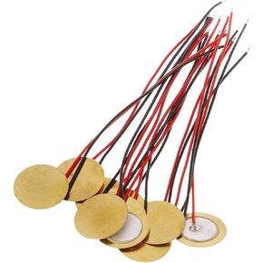 20pcs 15mm Piezoelectric Piezo Ceramic Wefer Plate Sensor مع صناديق بيزو الأسلاك in Kuwait