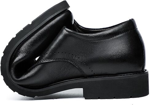 Dress Shoes for Men Men's Leather Casual Shoes Solid Pointed Low Top Fashion Footwear for Everyday Wear in Saudi Arabia