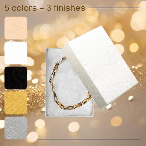 Jewelry Gift Boxes 6 Pack 3.1x2.25x1 inch Cardboard Jewelry Box, Cotton Filled Small Jewelry Gifts Boxes With Lids | For Earring, Bracelet, Necklace, Rings, Gift Boxes For Presents Brown in Kuwait