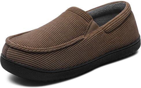 Mixin Mens MoCcasin Slippers Memory Foam Foam Shoes ، Idoor/Outdoor Dark Loafer Slippers Higds for Men Dad Pires in Kuwait