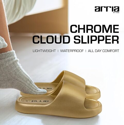 شباكات Arria Cloud ، شرائح منزلية مفتوحة مع إيفا سميكة ، مقاومة للماء ، وخفيفة الوزن ، والجنسين في الهواء الطلق في الهواء الطلق لتخفيف آلام القدم والمفاصل in Kuwait