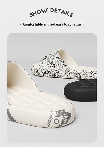 Men's Women's Trendy slippers, Soft Sole Lightweight Home Shower Slides, Non-slip Beach Slides, Comfort Slippers, Massage, EVA Sandals in Saudi Arabia