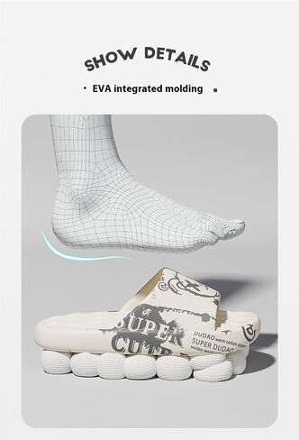 Men's Women's Trendy slippers, Soft Sole Lightweight Home Shower Slides, Non-slip Beach Slides, Comfort Slippers, Massage, EVA Sandals in Saudi Arabia