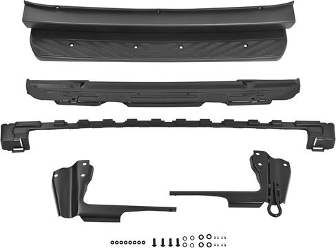 HECASA Rear Bumper Step Running Board Compatible with 2019-2024 Mercedes Benz Sprinter 2500 3500 W907 Rear Lower Bumper Step Pad Cover Black in Saudi Arabia