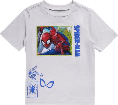 Marvel Spider-Man Holographic Art Shirt Shirt ، T-shirt Boys Spider-Man للأطفال الصغار والأطفال in Saudi Arabia