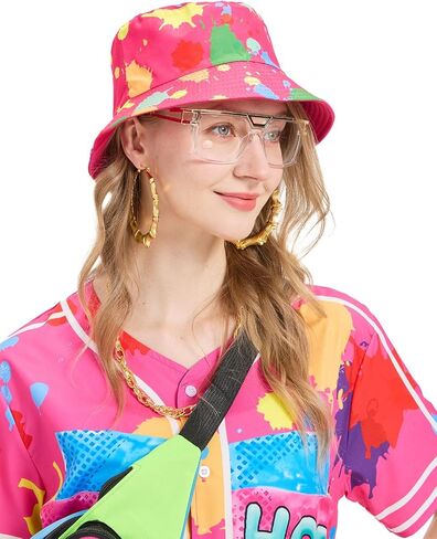 ملابس 80s 90s للنساء زي الهيب هوب، مجموعة شورتات قميص جيرسي بيسبول، ملابس 90s للنساء أزياء حفلات 90s النسائية in Kuwait