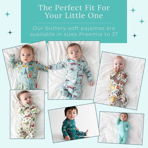 Posh Peanut Convertible Baby Sleepers - Footless Baby Pajamas with 2 Way Zipper for Easy Diaper Changes (Newborn/0-3 Months) Sharks in Saudi Arabia