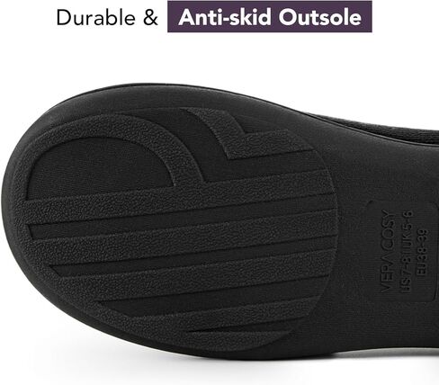 شباشب VeraCosy النسائية ذات اللونين، أحذية منزلية ناعمة ومريحة من الإسفنج الذكي غير قابلة للانزلاق in Kuwait