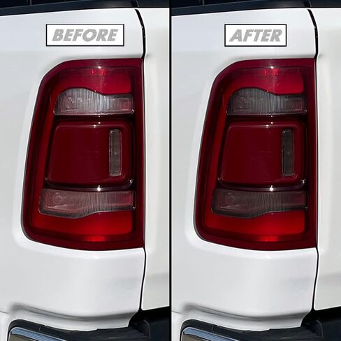 Slickmod Precut Vinyl Smoke Lint لعام 2019-2023 Dodge RAM 1500 إشارة Tail Light Trend & عكس (20 ٪ دخان داكن) in Saudi Arabia