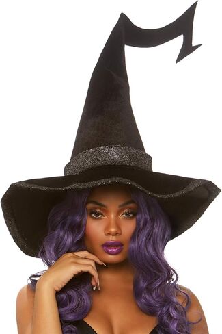 Leg Avenue Women's Large Ruched Witch Hat,Emerald in Saudi Arabia