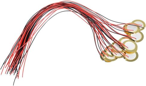 20PCS 15mm Piezoelectric Piezo Ceramic Wafer Plate Sounder Sensor with Wire Piezo buzzers in Saudi Arabia
