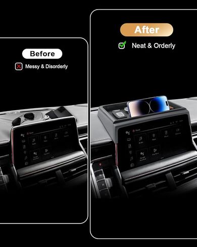 ECOZEN 2026 Chevy Traverse Dash Console Organizer Tray - Behind Screen Organizer for 2024-2026 Traverse(LT/Z71/High Country/RS) Accessories Dashboard Storage Behind Screen Center Console Organizer in Kuwait