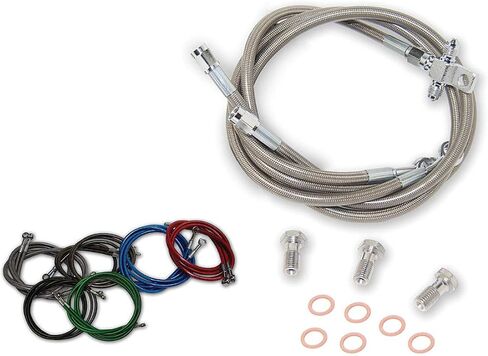 Streamline Front Brake Line (+2") (Clear) Compatible with 86-89 Honda TRX250R in Saudi Arabia
