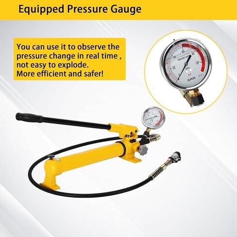 CP-700 Hydraulic Power Hand Pump,2 Speed 900cc High Pressure Portable Hydraulic Pump,10000Psi Hydraulic Power Pump(with Pressure Oil Gauge) in Kuwait