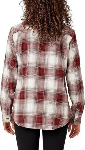 Dickies Women's Plaid Flannel Long Sleeve Shirt in Saudi Arabia