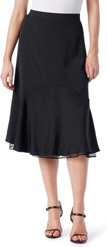 Jessica Simpson Women's Haven Flowy Lace Hem Pull on Midi Skirt Standard in Saudi Arabia