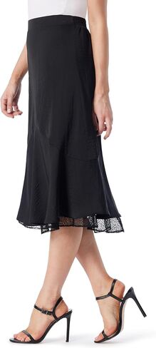 Jessica Simpson Women's Haven Flowy Lace Hem Pull on Midi Skirt Standard in Saudi Arabia