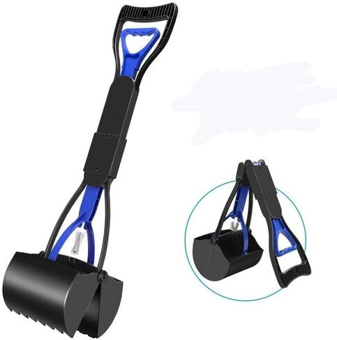 SONHA Dog Pooper Scooper Non-Breakable Pet Pooper Scooper for Dogs and Cats with Long Handle High Strength Material and Durable Spring for Easy Grass and Gravel Pick Up in Saudi Arabia