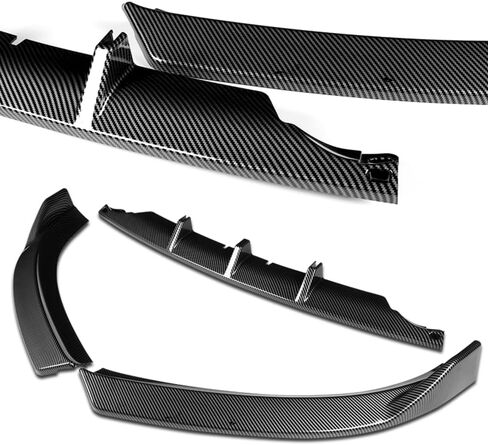 Q1-TECH, 9PCS Front Bumper Lip & Side Skirt Extensions Diffuser Compatible with 2009-2012 Audi A4 B8, Front Bumper Lip Air Chin Body Spoiler Splitter ABS (Painted Black) in Saudi Arabia